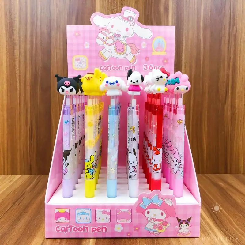 36Pcs Sanrio Hello Kitty Silicone Doll Gel Pen 0.5Black Anime Kuormi Cinnamoroll Students Stationery Supply Cute Cartoon Toygift
36Pcs Sanrio Hello Kitty Silicone Doll Gel Pen 0.5Black Anime Kuormi Cinnamoroll Students Stationery Supply Cute Cartoon Toygift