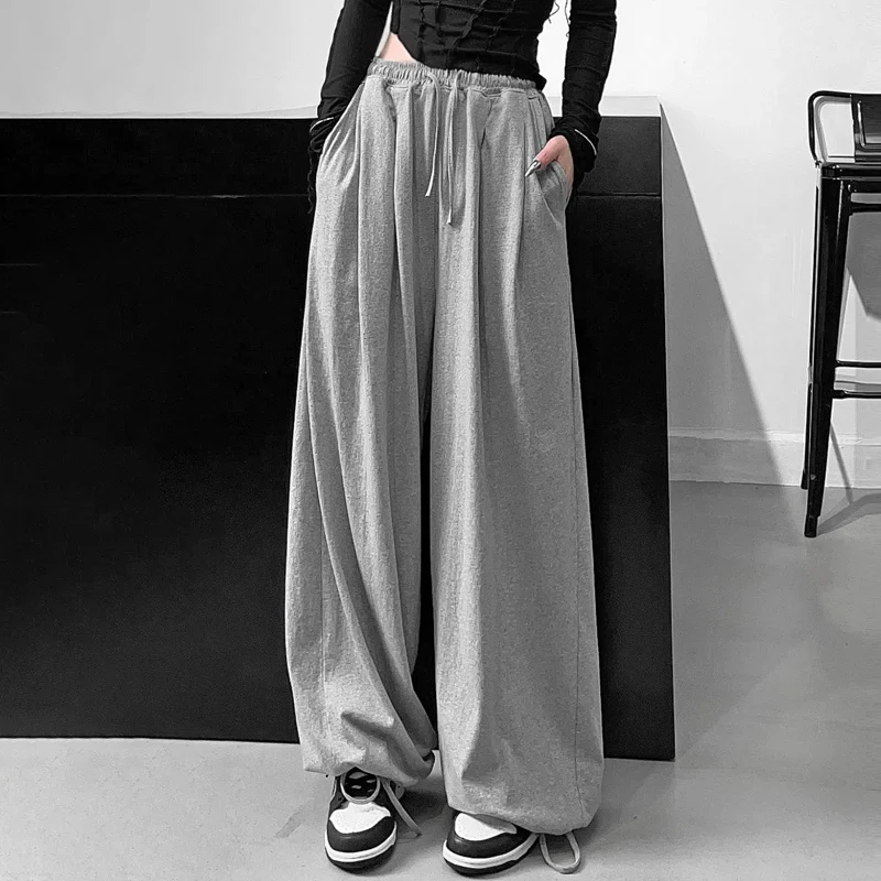 Mexzt Oversize Grey Hip Hop Joggers Sweatpants Women Fashion Gothic Bloomers Korean Loose Lace Up Sport Pants Straight Trousers
Mexzt Oversize Grey Hip Hop Joggers Sweatpants Women Fashion Gothic Bloomers Korean Loose Lace Up Sport Pants Straight Trousers