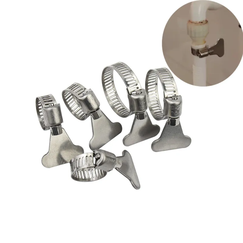 304 Stainless Steel Water Pipe Clamp Trachea Clamp Fixed Locking Clamp With Handle Throat Hoop Hand Twist Pipe Hoop Oil Pipe
304 Stainless Steel Water Pipe Clamp Trachea Clamp Fixed Locking Clamp With Handle Throat Hoop Hand Twist Pipe Hoop Oil Pipe