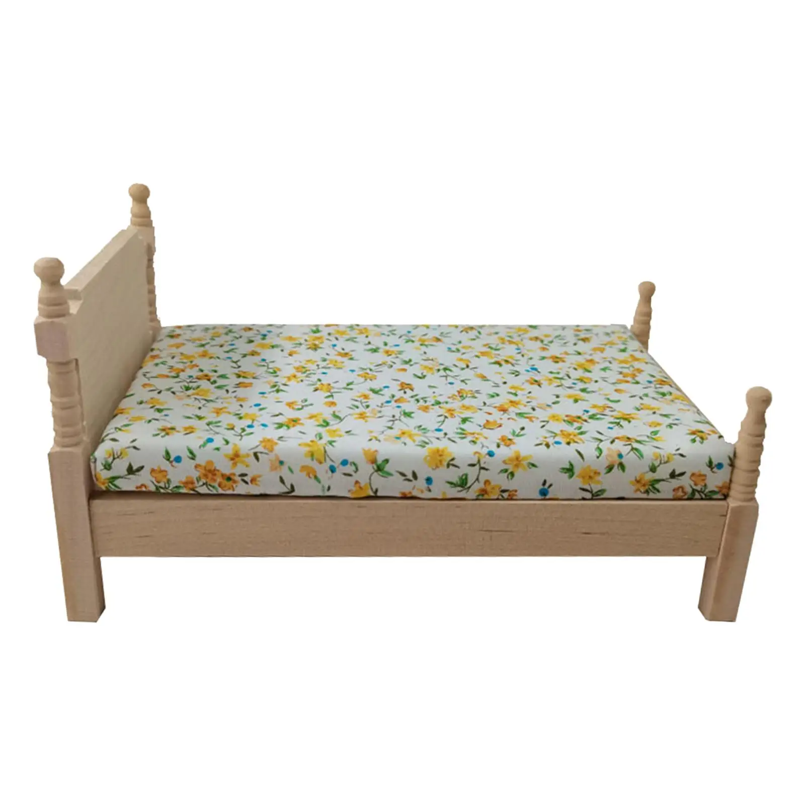 1:12 Dollhouse Decoration, Kids Doll House Miniature Bedroom Single Bed Wooden Mini Model Set Accessory(Bed)
1:12 Dollhouse Decoration, Kids Doll House Miniature Bedroom Single Bed Wooden Mini Model Set Accessory(Bed)