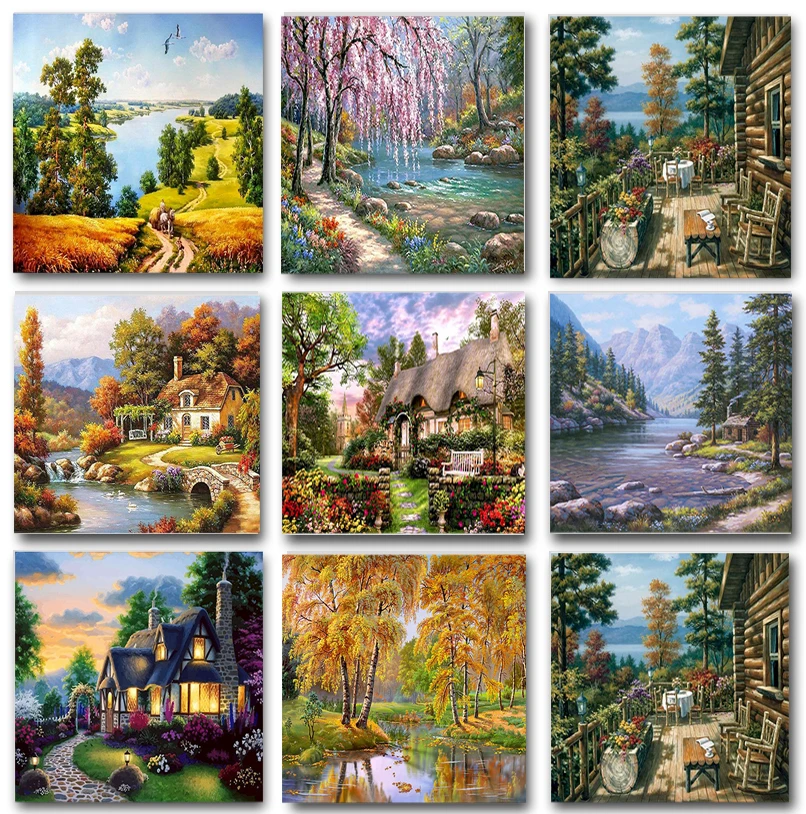 DIY Painting By Numbers Landscape House Oil Picture For Adults Drawing Coloring By Number Home Decor Gift paint by numbers
DIY Painting By Numbers Landscape House Oil Picture For Adults Drawing Coloring By Number Home Decor Gift paint by numbers