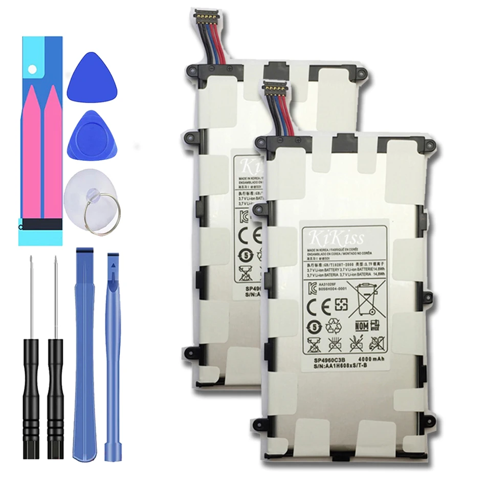 For SAMSUNG Tablet SP4960C3B Battery 4000mAh For Samsung Galaxy Tab 2 Tab2 7.0/7.0 Plus GT-P3100 P3100 P3110 P6200 +Tools
For SAMSUNG Tablet SP4960C3B Battery 4000mAh For Samsung Galaxy Tab 2 Tab2 7.0/7.0 Plus GT-P3100 P3100 P3110 P6200 +Tools