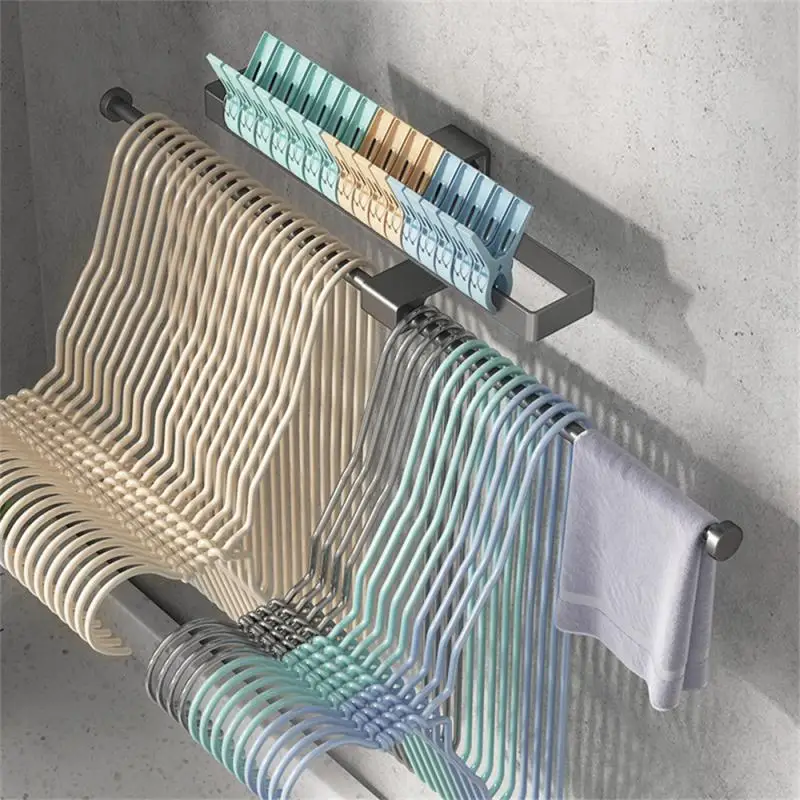 Thick And Durable Sorting Rack Save Space Wall-mounted Storage Artifact Household Multifunctional Clothes Hanger Storage Rack
Thick And Durable Sorting Rack Save Space Wall-mounted Storage Artifact Household Multifunctional Clothes Hanger Storage Rack