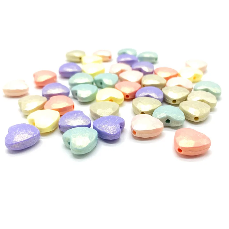 50Pcs/Lot 11mm Matte Faceted Heart Shape Acrylic Beads Loose Spacer Beads For Jewelry Making DIY Necklace Bracelet
50Pcs/Lot 11mm Matte Faceted Heart Shape Acrylic Beads Loose Spacer Beads For Jewelry Making DIY Necklace Bracelet