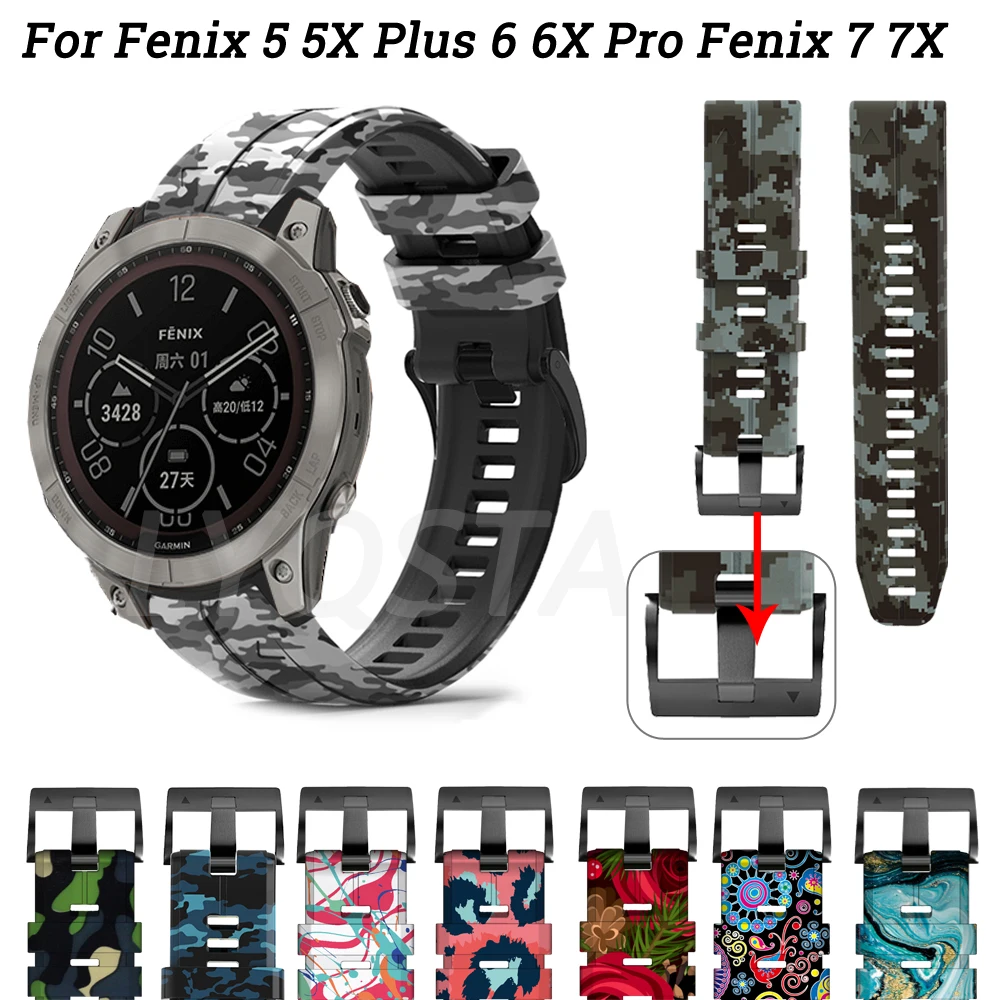 Ремешок силиконовый для смарт-часов Garmin Fenix 5 5X Plus 6 6X Pro 3HR Fenix 7 7X 
Ремешок силиконовый для смарт-часов Garmin Fenix 5 5X Plus 6 6X Pro 3HR Fenix 7 7X