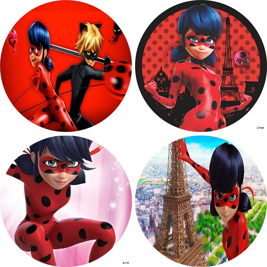 Ladybug Birthday Circle Backdrop for Girls Kids Bday PartyFrance Eiffel Tower Red and Black Polka Dots Round Background Covers
Ladybug Birthday Circle Backdrop for Girls Kids Bday PartyFrance Eiffel Tower Red and Black Polka Dots Round Background Covers