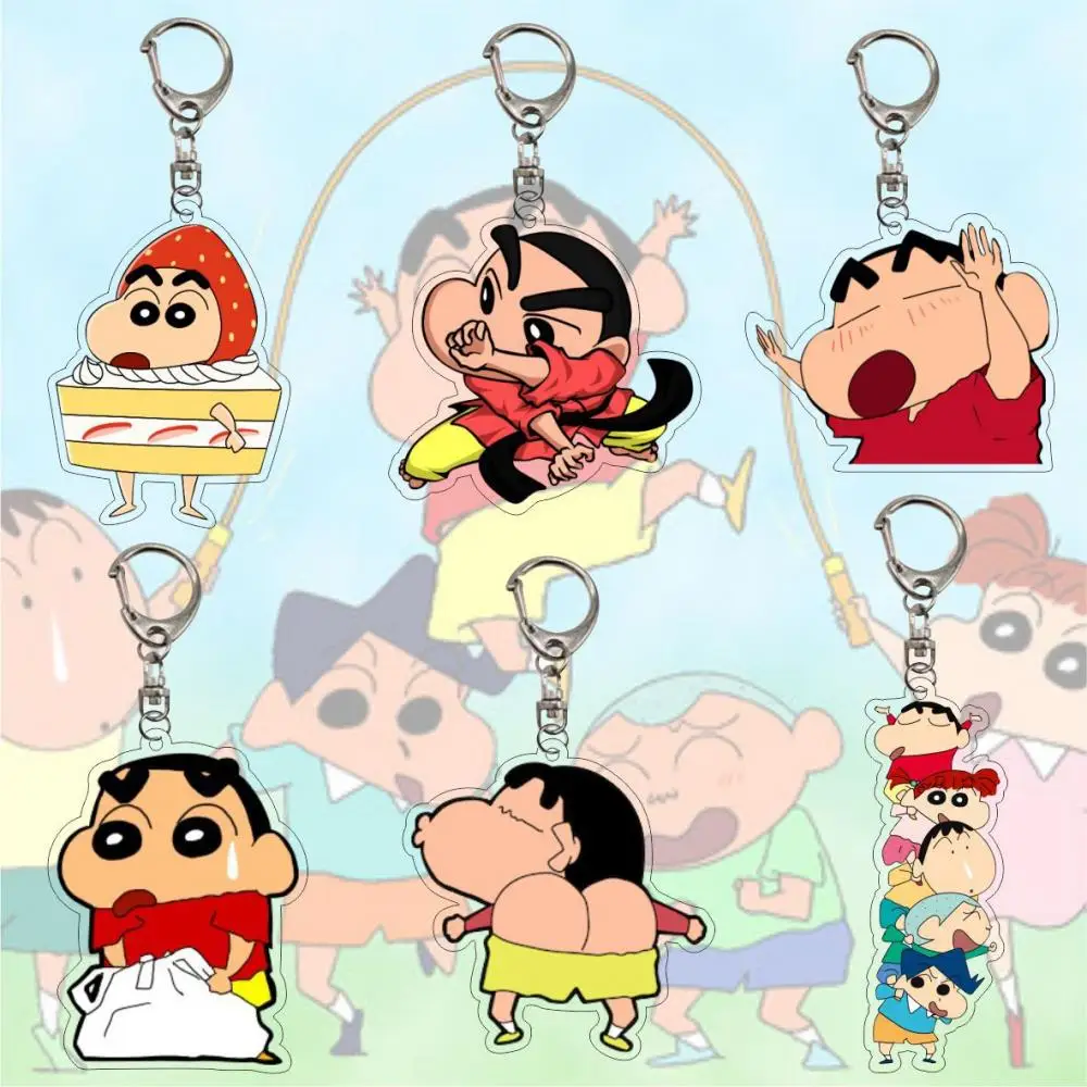 Kawaii Crayon Shinchan аниме брелок Подвеска мультфильм милая фотография искусственные