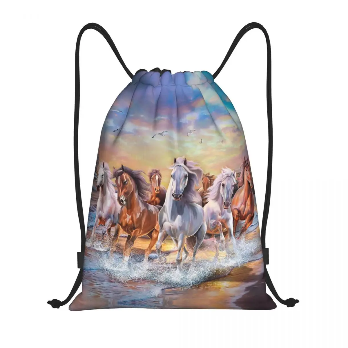 Custom Classic Horse Running Painting Drawstring Bag Women Men Lightweight Sports Gym Storage Backpack
Custom Classic Horse Running Painting Drawstring Bag Women Men Lightweight Sports Gym Storage Backpack