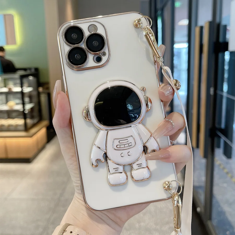 Astronaut Folding Stand Crossbody Necklace Lanyard Silicone Case For iphone 14 12 11 13 Pro Max x xr xs 6 7 8 plus SE 2020 Cover
Astronaut Folding Stand Crossbody Necklace Lanyard Silicone Case For iphone 14 12 11 13 Pro Max x xr xs 6 7 8 plus SE 2020 Cover