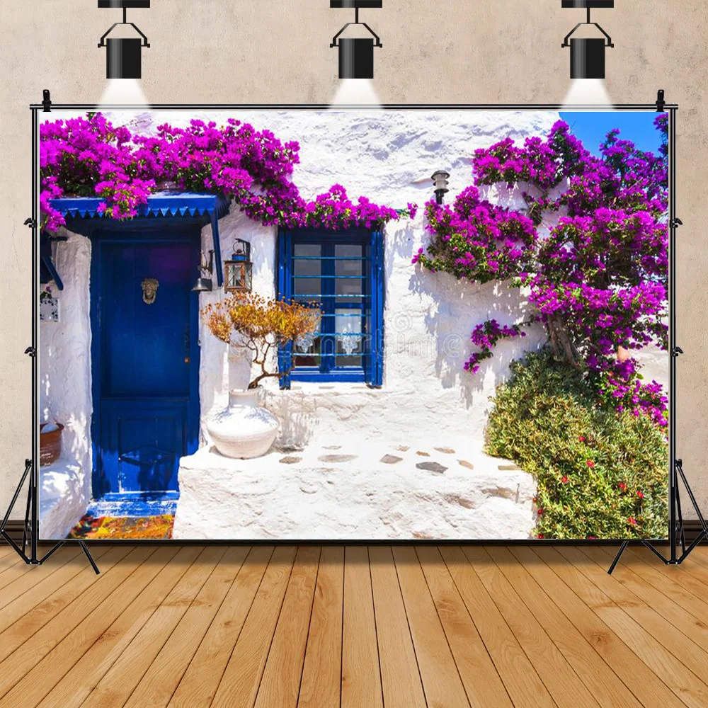 SHUOZHIKE Green Street Seaside Island Scenery Old White Painted Houses Blooming Wedding Photography Background Props FSJ-02
SHUOZHIKE Green Street Seaside Island Scenery Old White Painted Houses Blooming Wedding Photography Background Props FSJ-02