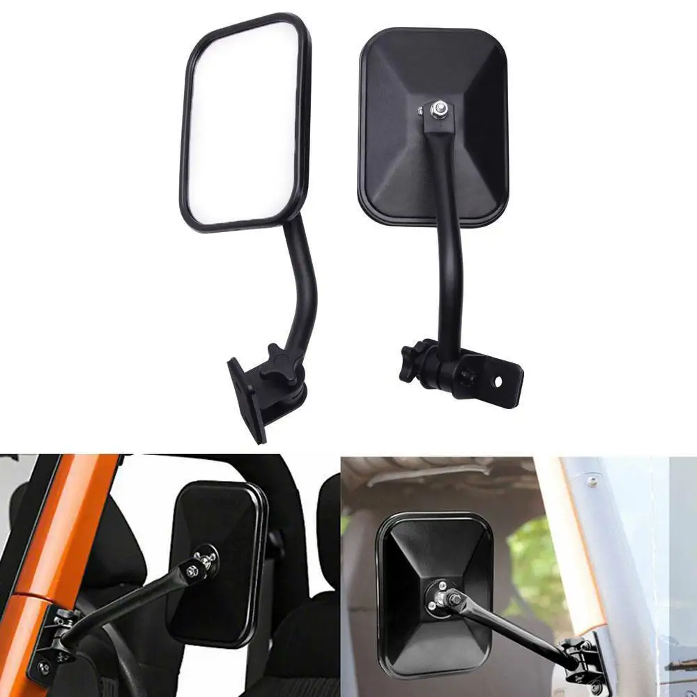 LAICY Door Off Quick Release Mirrors Rectangular Black For Wrangler TJ JK 97-2018 Motorcycle Rear View Accessories
LAICY Door Off Quick Release Mirrors Rectangular Black For Wrangler TJ JK 97-2018 Motorcycle Rear View Accessories