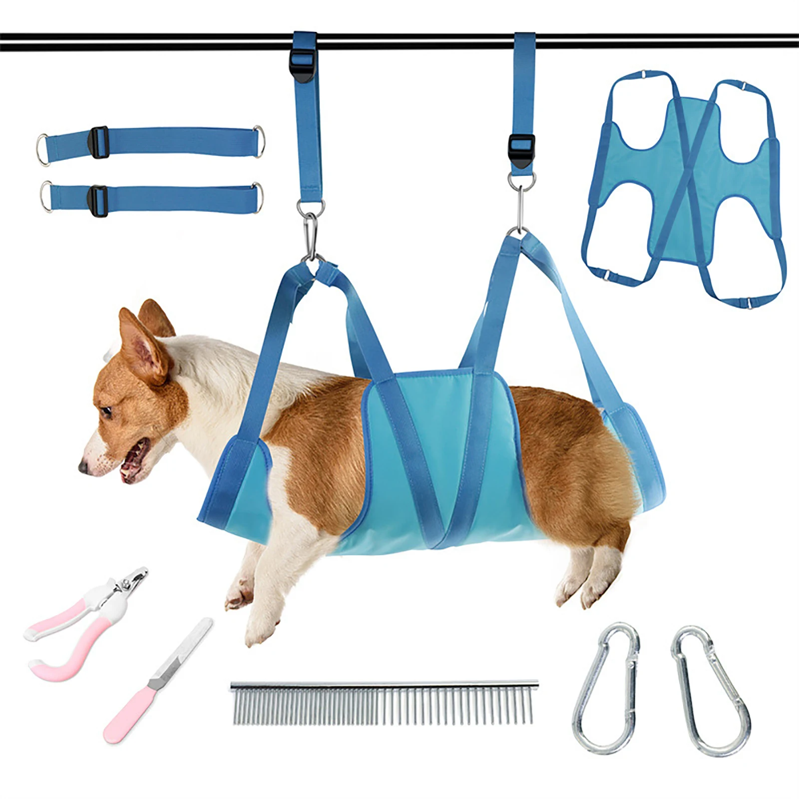 Pet Grooming Hammock Dog Cat Hammock Grooming Helper Dog Sling for Medium Small Dogs
Pet Grooming Hammock Dog Cat Hammock Grooming Helper Dog Sling for Medium Small Dogs