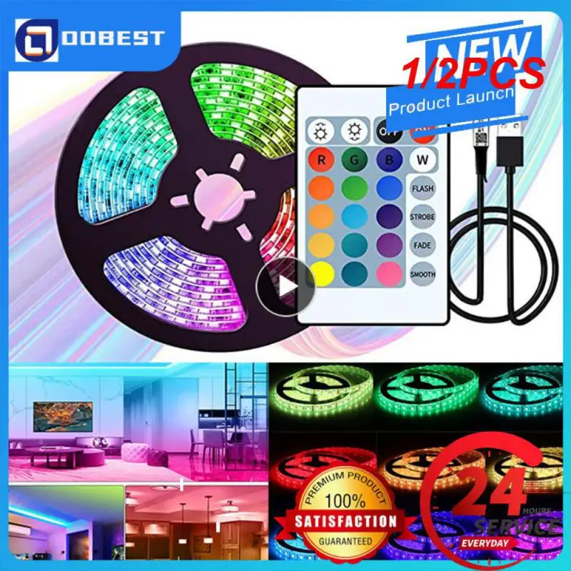 1/2PCS 5050 RGB Led Strip Lights 1M-30M 5V USB led strip TV BackLight Room Decoration Led Tape Diode Flexible Ribbon
1/2PCS 5050 RGB Led Strip Lights 1M-30M 5V USB led strip TV BackLight Room Decoration Led Tape Diode Flexible Ribbon