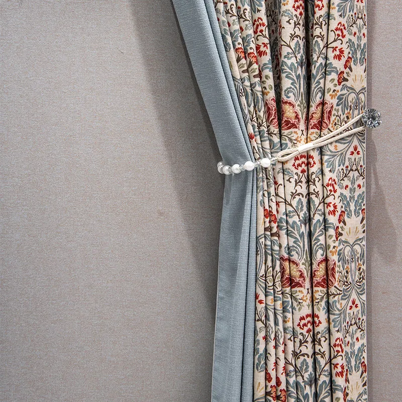 Garden floral curtainsfor living room bedroom custom blackout printing American retro popular cotton linen floating window
Garden floral curtainsfor living room bedroom custom blackout printing American retro popular cotton linen floating window