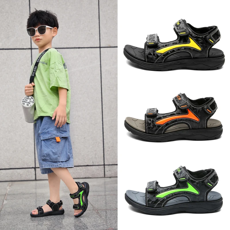 Children Sandals Boys Shoes Summer New Frame Sports Shoes Hollow Boy's Fashion Breathable Non-slip Beach shoes Plus Size 28-40
Children Sandals Boys Shoes Summer New Frame Sports Shoes Hollow Boy's Fashion Breathable Non-slip Beach shoes Plus Size 28-40