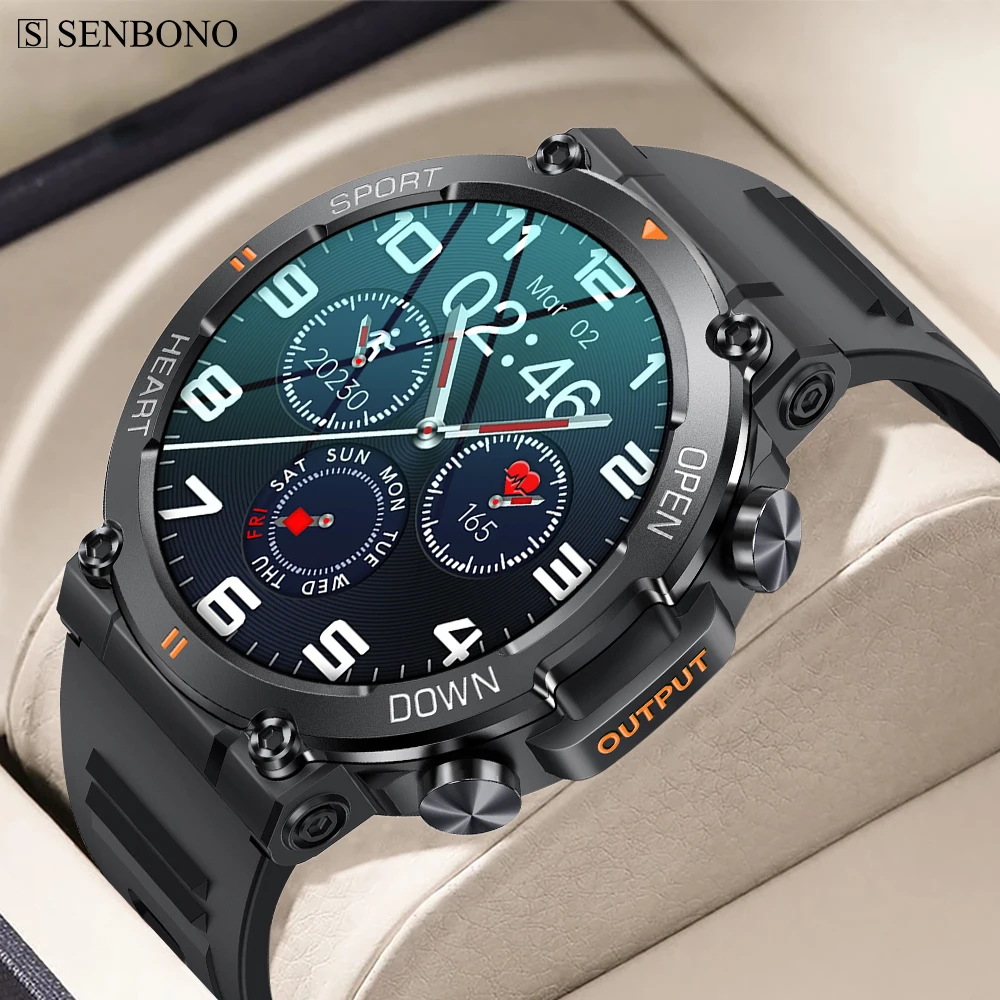 SENBONO 2023 Outdoor Sport Men's Smart Watch 400mAh Battery Long Standby Bluetooth Answer Dial Call Watch Heart Rate Smartwatch
SENBONO 2023 Outdoor Sport Men's Smart Watch 400mAh Battery Long Standby Bluetooth Answer Dial Call Watch Heart Rate Smartwatch
