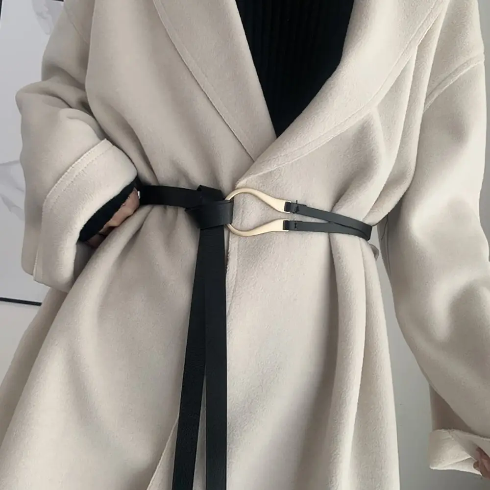 Adjustable Personality Dress No Punching Coat Sweater Knotted Waist Strap Waistband PU Leather Belt U-Shape Buckle
Adjustable Personality Dress No Punching Coat Sweater Knotted Waist Strap Waistband PU Leather Belt U-Shape Buckle