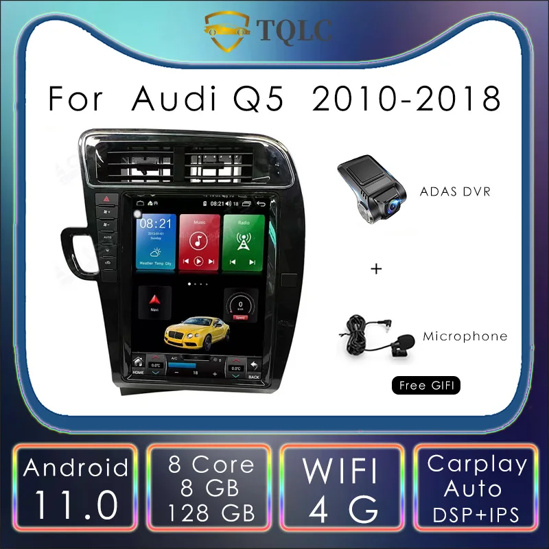 12.1'' For Audi Q5 2010-2018 Android 11.0 Car Multimedia Player Radio GPS Tesla Touch Screen CarPlay Android Auto DSP 8+128GB 
12.1'' For Audi Q5 2010-2018 Android 11.0 Car Multimedia Player Radio GPS Tesla Touch Screen CarPlay Android Auto DSP 8+128GB