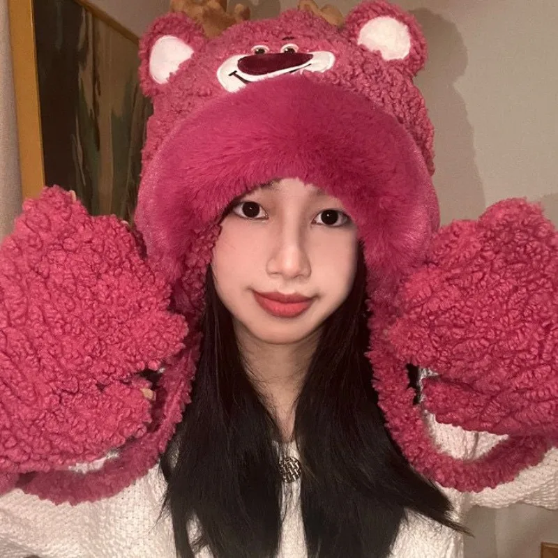 Disney Lotso новые милые девушки осенне-зимние удобные мягкие и модные цельные