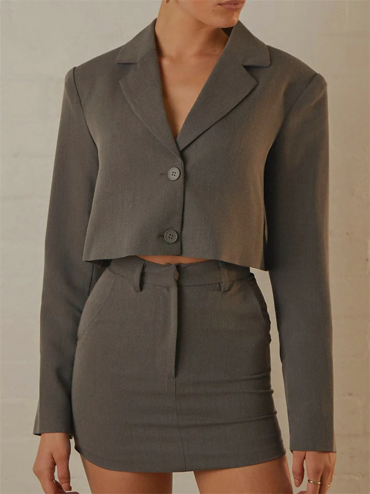 hirigin Women OL 2 Piece Set Spring Autumn Fashion Elegant Lady Slim Long Sleeve Jackets Blazers Crop Tops Short Mini Skirts
hirigin Women OL 2 Piece Set Spring Autumn Fashion Elegant Lady Slim Long Sleeve Jackets Blazers Crop Tops Short Mini Skirts