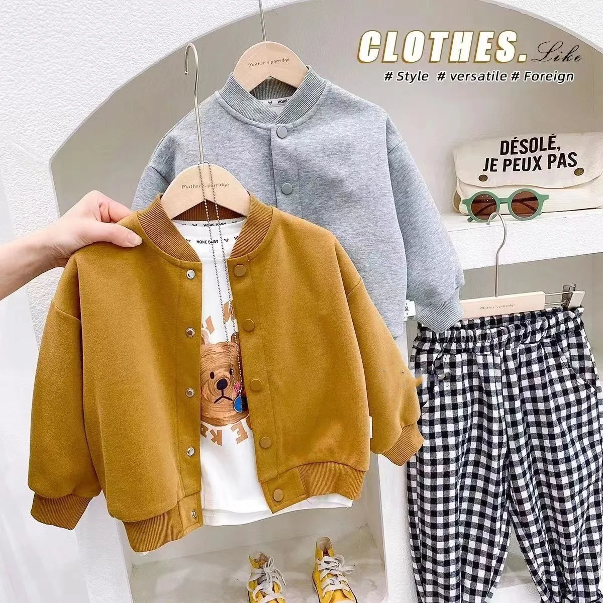 Kids Boys Baseball Uniform Spring And Autumn 2023 New Korean Children's Milk Cotton Loose Casual Coat Kids Fashion Kids
Kids Boys Baseball Uniform Spring And Autumn 2023 New Korean Children's Milk Cotton Loose Casual Coat Kids Fashion Kids