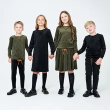 AP casual velour collection boys girls fall winter family matching clothes child fashion velour set top dress casual clothing