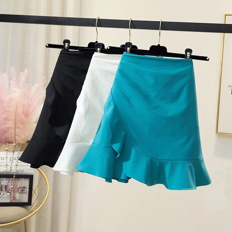 Gidyq Summer Elegant Women Skirts Korean Fashion Irregular Fishtail Mini Skirts Female Solid Slim Fit A Line Skirts New
Gidyq Summer Elegant Women Skirts Korean Fashion Irregular Fishtail Mini Skirts Female Solid Slim Fit A Line Skirts New