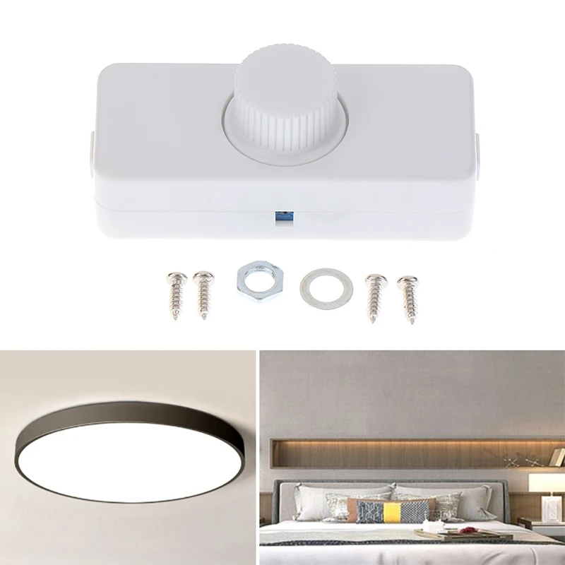 220~240V AC 3-100W Dimmer Switch Adjust Light Dimmable Rotated Dimmer Switch For Incandescent/Halogen Bulbs LED lamp Back-cut
220~240V AC 3-100W Dimmer Switch Adjust Light Dimmable Rotated Dimmer Switch For Incandescent/Halogen Bulbs LED lamp Back-cut