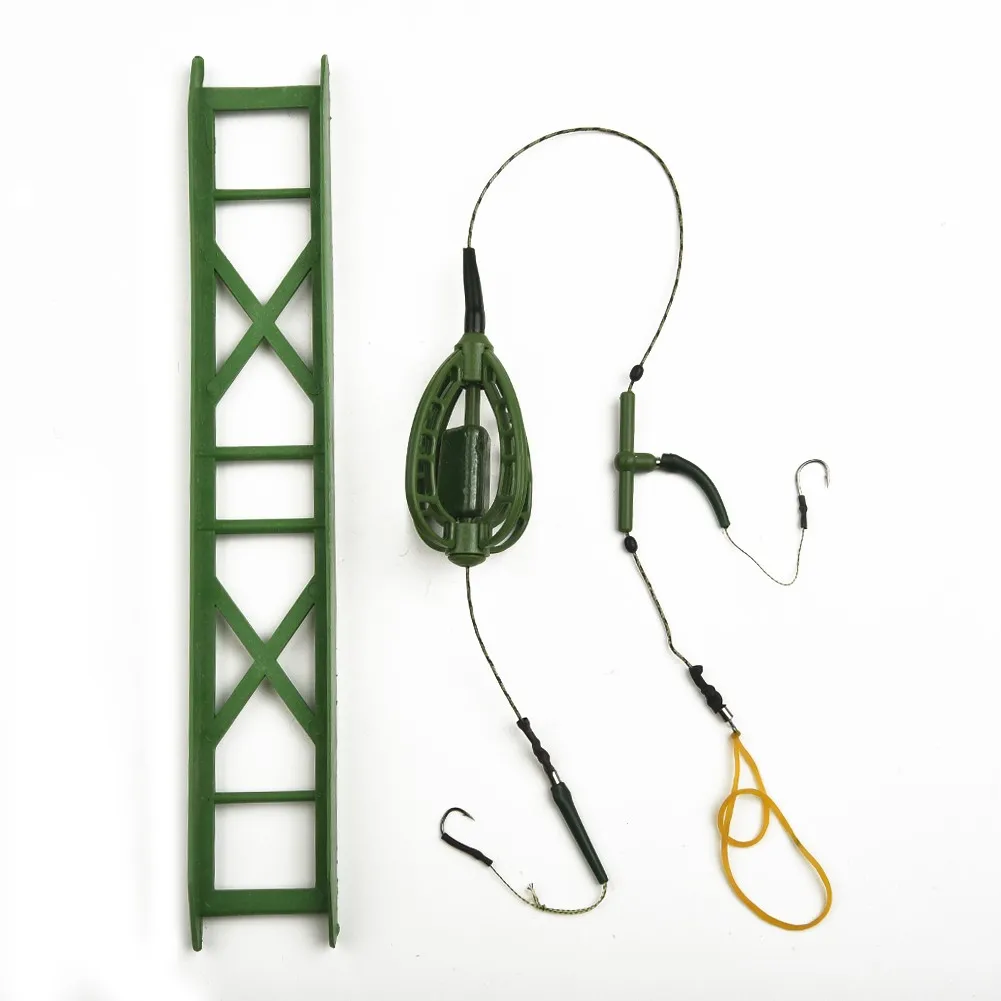 Carp Fishing Inline Fishing Terminal Tackle Fishing Tools Method Feeder Cage Hook Rig Fishing Rig Leader Core Line Set
Carp Fishing Inline Fishing Terminal Tackle Fishing Tools Method Feeder Cage Hook Rig Fishing Rig Leader Core Line Set