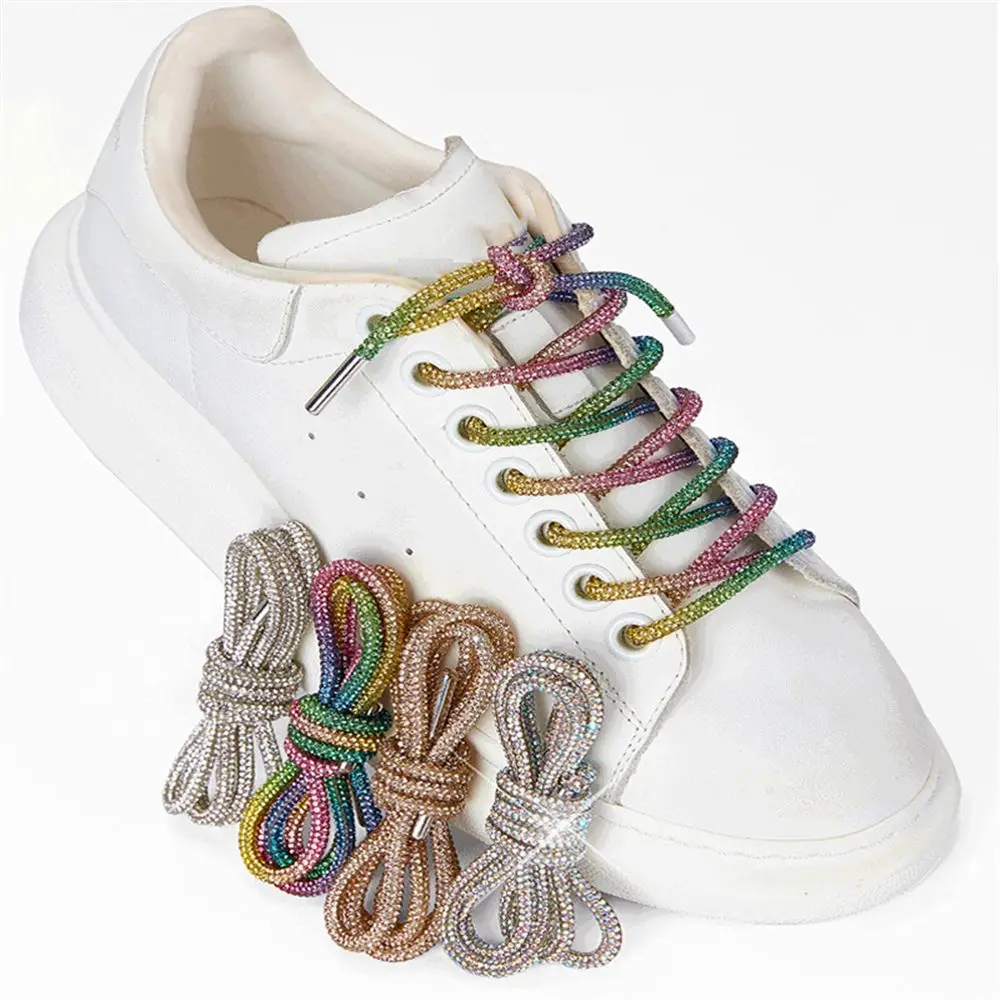 1Pc Luxury Rhinestone Shoelaces Rainbow Diamond Shoe laces Sneakers Laces Shoes Round Shoelace 100/120/140/160CM DIY Strings
1Pc Luxury Rhinestone Shoelaces Rainbow Diamond Shoe laces Sneakers Laces Shoes Round Shoelace 100/120/140/160CM DIY Strings