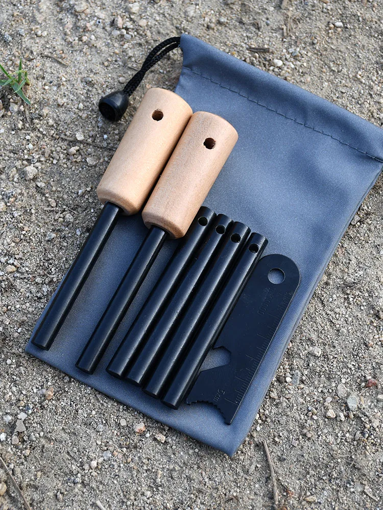 Wooden handle outdoor flint and outdoor fire
Wooden handle outdoor flint and outdoor fire
