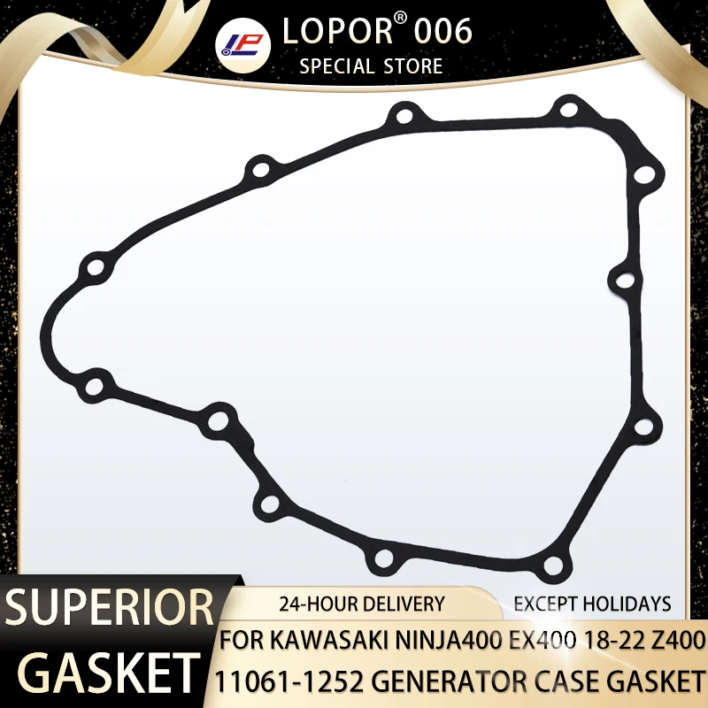 Lopor Motorcycle Engine Crankcase Generator Case Gasket For Kawasaki NINJA 400 EX400 2018-2020 Z400 ER400 2019-2020 11061-1252
Lopor Motorcycle Engine Crankcase Generator Case Gasket For Kawasaki NINJA 400 EX400 2018-2020 Z400 ER400 2019-2020 11061-1252
