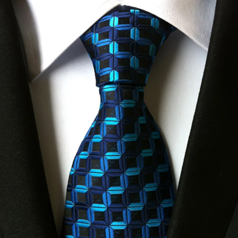 New Design Men's Ties Geometric Plaids Neckties High Quality Jacquard Woven Neck Ties for Men Business Wedding Party
New Design Men's Ties Geometric Plaids Neckties High Quality Jacquard Woven Neck Ties for Men Business Wedding Party