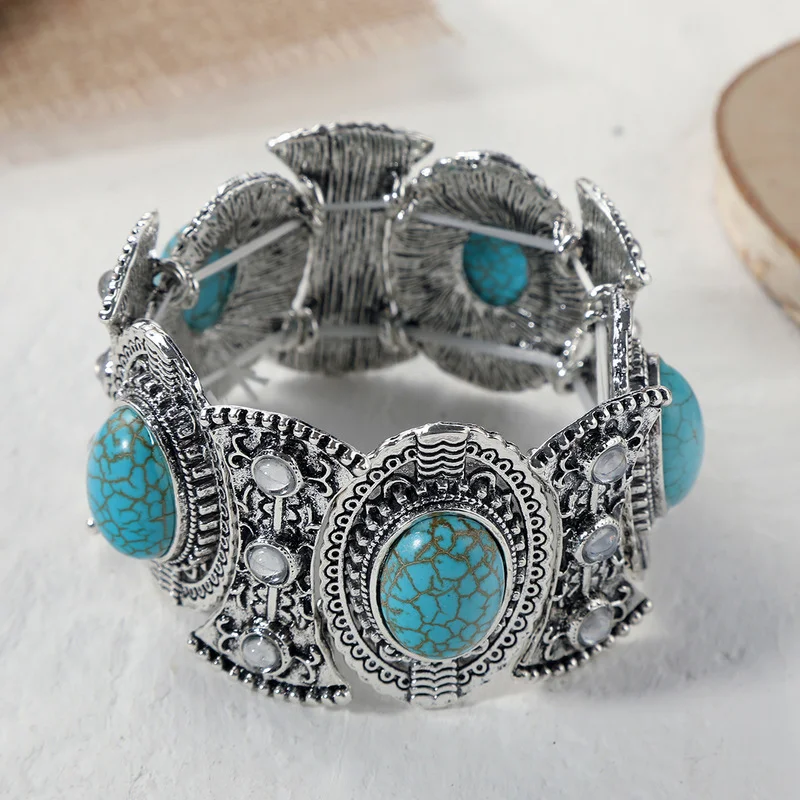 2022 New Fashion Luxury Bracelets for Women Boho Ethnic Alloy Vintage Silver Natural Stone Bracelet Wedding Jewelry Sets
2022 New Fashion Luxury Bracelets for Women Boho Ethnic Alloy Vintage Silver Natural Stone Bracelet Wedding Jewelry Sets