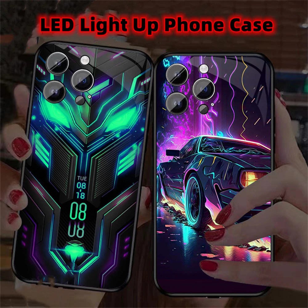 MEK Luxury LED Light Up Phone Case For Samsung S23 S22 S21 S20 Plus Ultra Note 10 20 A53 A14 A32 A52 Smart Lighting Back Cover
MEK Luxury LED Light Up Phone Case For Samsung S23 S22 S21 S20 Plus Ultra Note 10 20 A53 A14 A32 A52 Smart Lighting Back Cover