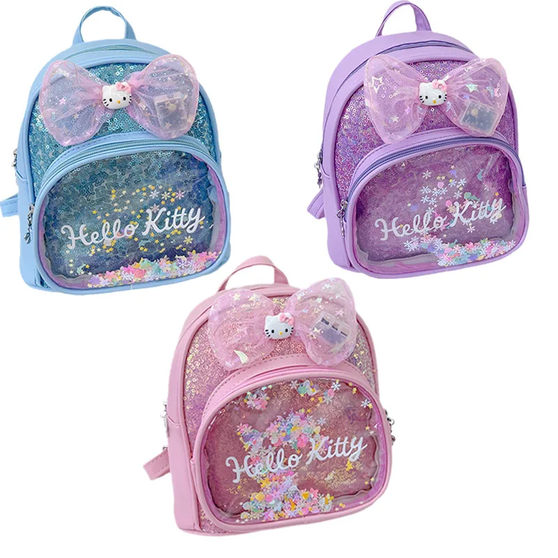 Sanrios Hellokittys Anime Kawaii Child's High-Value Sequin Cartoon Love Backpack Kindergarten Storage School Bag Birthday Gifts
Sanrios Hellokittys Anime Kawaii Child's High-Value Sequin Cartoon Love Backpack Kindergarten Storage School Bag Birthday Gifts