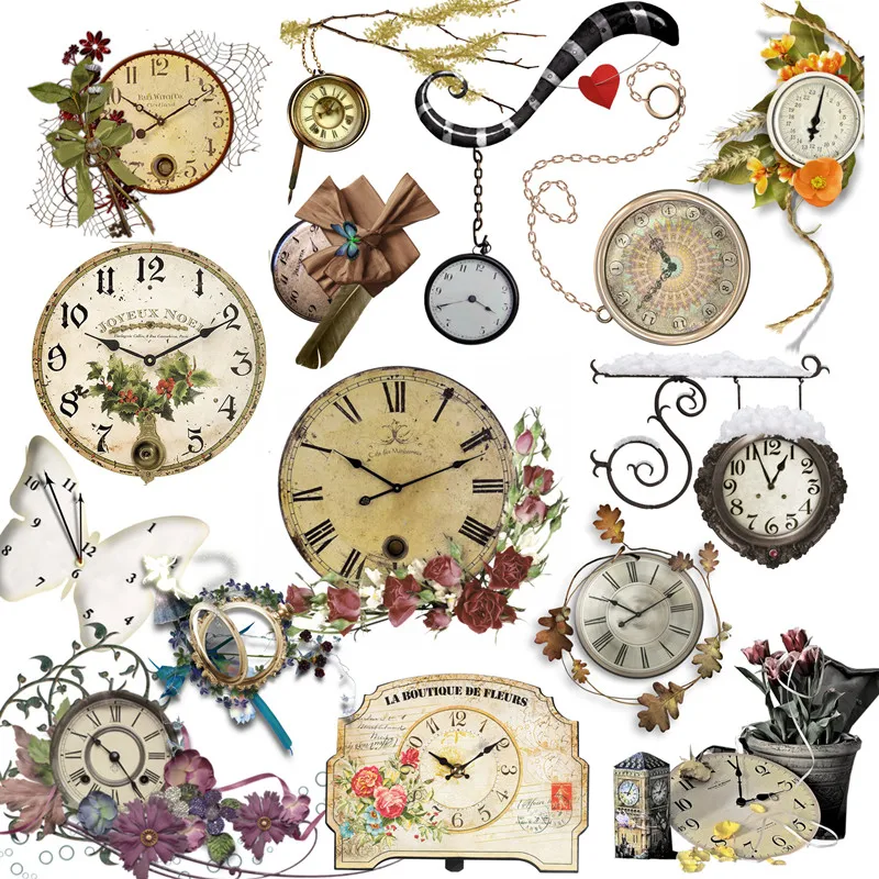 24pcs Vintage clock Stickers Crafts And Scrapbooking stickers kids toys book Decorative sticker DIY Stationery
24pcs Vintage clock Stickers Crafts And Scrapbooking stickers kids toys book Decorative sticker DIY Stationery