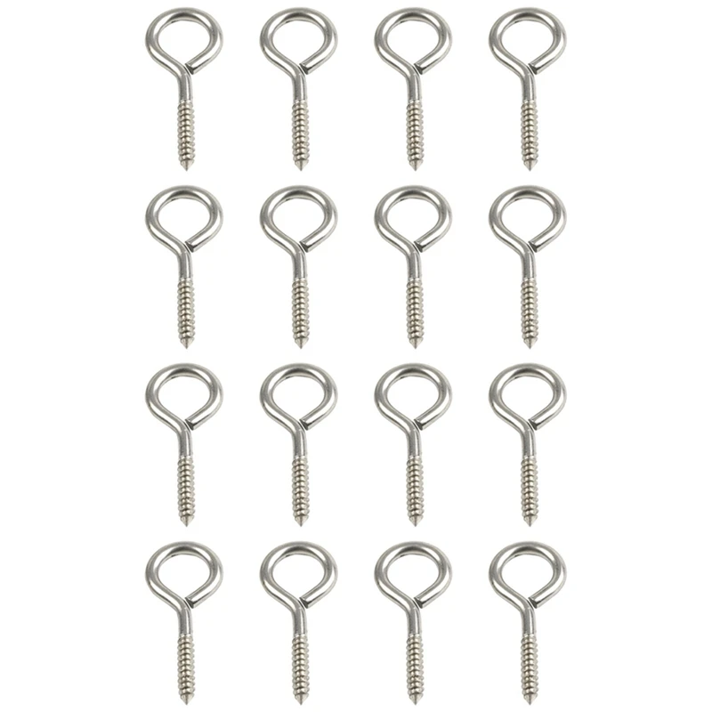 304 Stainless Steel Sheep Eye Nail Sheep Eye Self-Tapping Nail Hook Replacement With Ring Screw Hand Twist Ring Type 16 Packs 
304 Stainless Steel Sheep Eye Nail Sheep Eye Self-Tapping Nail Hook Replacement With Ring Screw Hand Twist Ring Type 16 Packs
