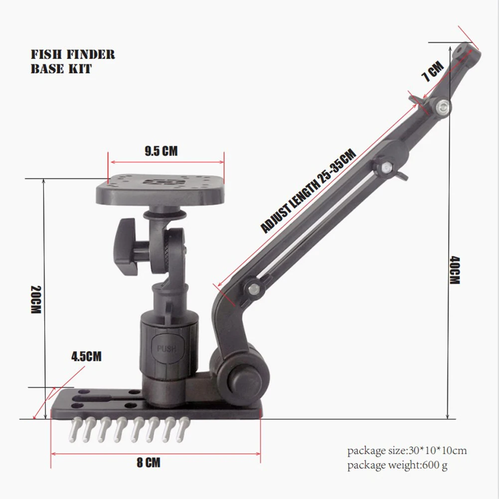 Part Bracket Fish Finder For Kayak Fishing Mount Adjustable Anti-vibration Ball Sleeve Structure Bracket Stable
Part Bracket Fish Finder For Kayak Fishing Mount Adjustable Anti-vibration Ball Sleeve Structure Bracket Stable