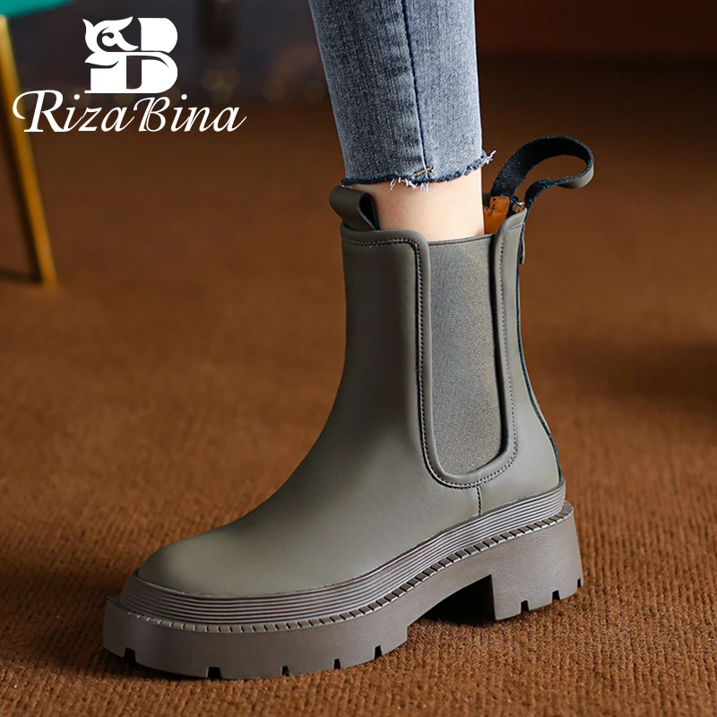 RIZABINA Big Size 34-42 Women Short Boots Real Leather Chunky Ins Shoes Woman Winter Fashion Ankle Boots Club Ladies Footwear
RIZABINA Big Size 34-42 Women Short Boots Real Leather Chunky Ins Shoes Woman Winter Fashion Ankle Boots Club Ladies Footwear