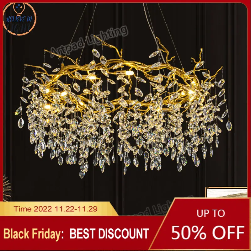 Nordic LED Chandelier Ceiling Lamp Indoor Illuminate Lighting American LED Living Room Bedroom Crystal Branch Chandelier Lights
Nordic LED Chandelier Ceiling Lamp Indoor Illuminate Lighting American LED Living Room Bedroom Crystal Branch Chandelier Lights