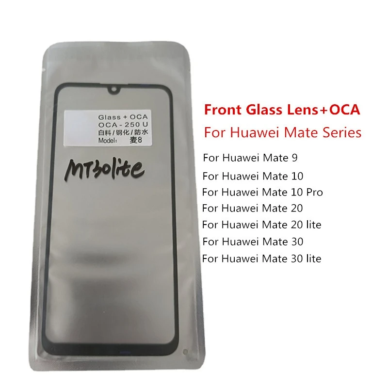 Touch Panel LCD Display Front Glass Cover Lens Repair Replace Parts + OCA Outer Screen for Huawei Mate 9 10 Pro 20 Lite 30
Touch Panel LCD Display Front Glass Cover Lens Repair Replace Parts + OCA Outer Screen for Huawei Mate 9 10 Pro 20 Lite 30