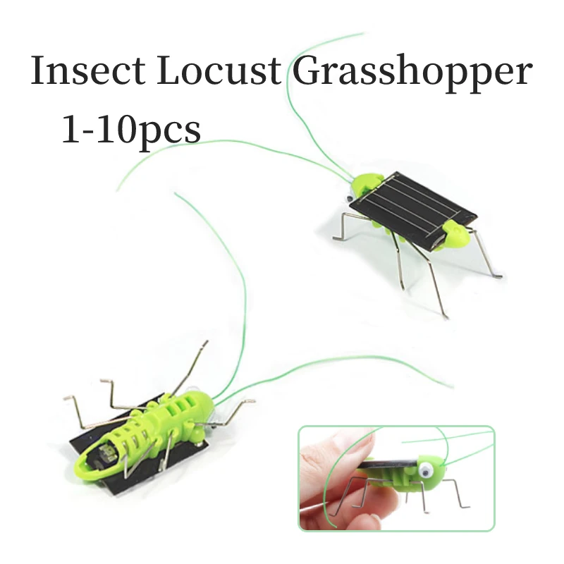 1-10Pcs Mini Solar Grasshopper Insect Bug Moving Toy Lovely funny Mini Solar toy Insect Teaching Fun Gadget Toy Gift
1-10Pcs Mini Solar Grasshopper Insect Bug Moving Toy Lovely funny Mini Solar toy Insect Teaching Fun Gadget Toy Gift