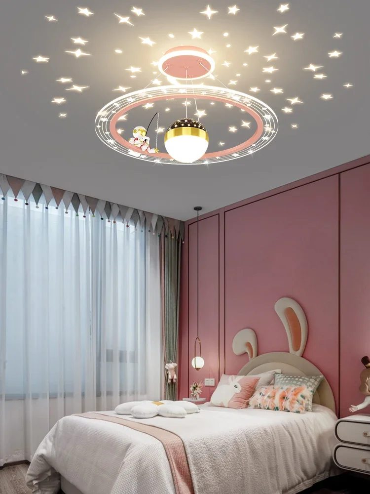 Children's Room Chandelier Nordic Creative Cartoon Astronaut Star Light Cozy and Romantic Boys and Girls Bedroom Room Lights
Children's Room Chandelier Nordic Creative Cartoon Astronaut Star Light Cozy and Romantic Boys and Girls Bedroom Room Lights