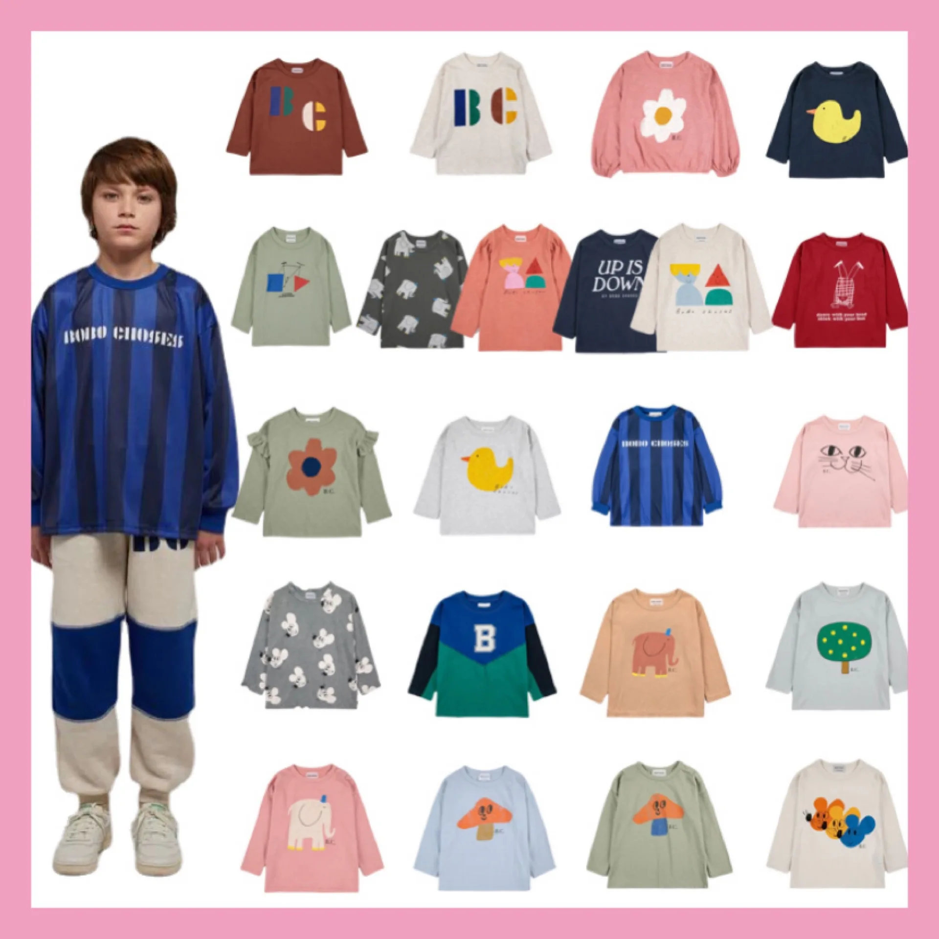 Kids T Shirts 23 Autumn BC Brand Cute Cartoon Print Long Sleeve T-shirt for Boys and Girls Children's Top Tees Bottom Shirt
Kids T Shirts 23 Autumn BC Brand Cute Cartoon Print Long Sleeve T-shirt for Boys and Girls Children's Top Tees Bottom Shirt