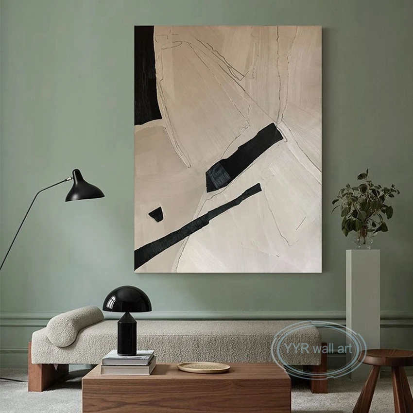 100%Handmade Oil Painting Abstract Black White Art Texture Wall Poster Unframed Decoration Canvas Living Room Bedroom Restaurant
100%Handmade Oil Painting Abstract Black White Art Texture Wall Poster Unframed Decoration Canvas Living Room Bedroom Restaurant