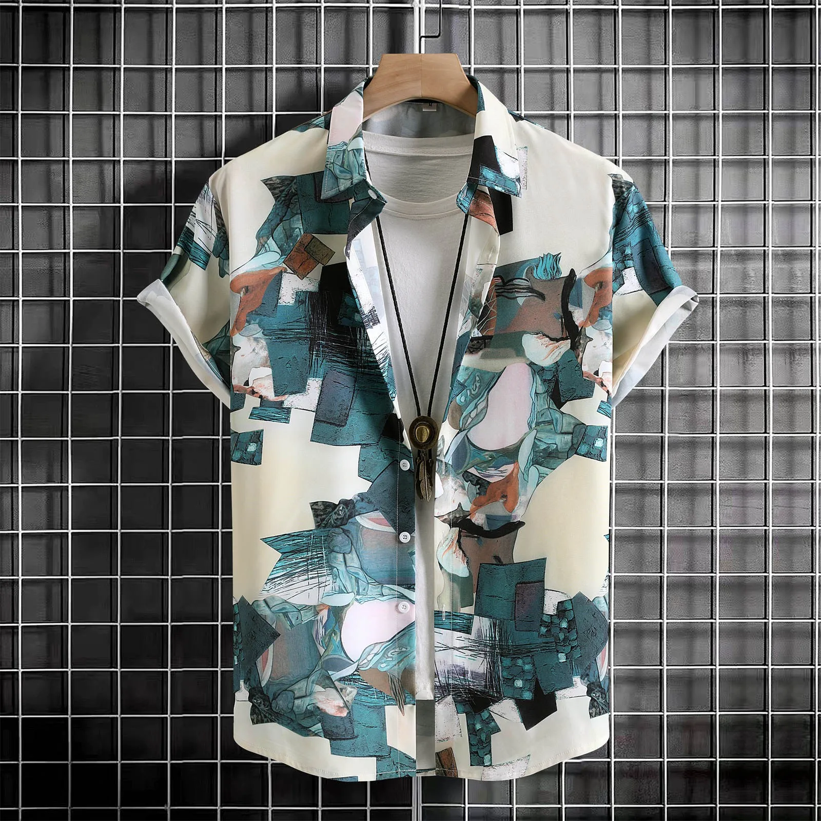 Airy Tops Men Male Single Breasted Shirts Casual Soild Color Lapel Mens Rayon Shirts Short Sleeve Mens Designer Fashion Shirts
Airy Tops Men Male Single Breasted Shirts Casual Soild Color Lapel Mens Rayon Shirts Short Sleeve Mens Designer Fashion Shirts
