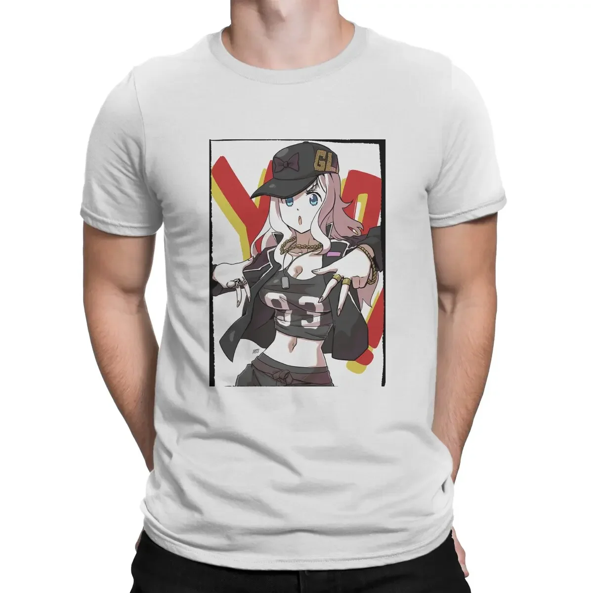 Chika Fujiwara Мужская Футболка K-Kaguya samas Love Is Wars с круглым вырезом и коротким рукавом