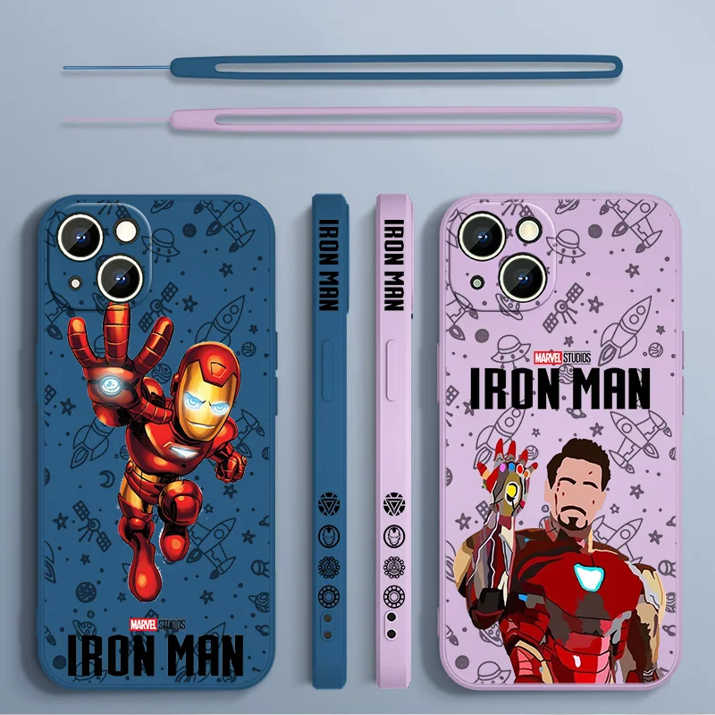 Marvel Iron Man Phone Case For Apple iPhone 14 13 12 mini 11 Pro 8 7 6S 6 Plus XR XS X Max Liquid Left Rope Cover
Marvel Iron Man Phone Case For Apple iPhone 14 13 12 mini 11 Pro 8 7 6S 6 Plus XR XS X Max Liquid Left Rope Cover