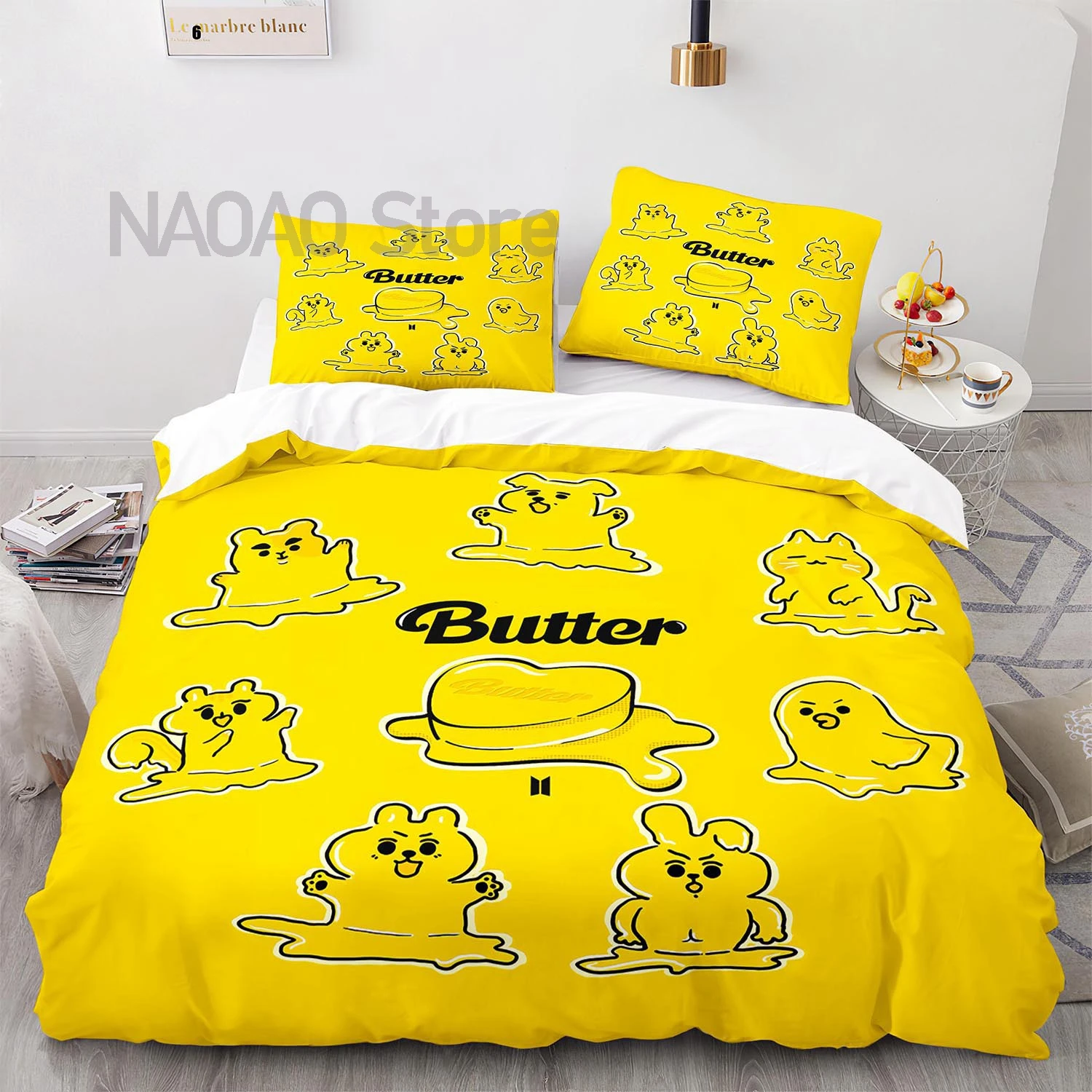 Bangtan Butter Bedding Set Single Twin Full Queen King Size Buttere Bed Set Aldult Kid Bedroom Duvetcover Sets 3D Anime 018 
Bangtan Butter Bedding Set Single Twin Full Queen King Size Buttere Bed Set Aldult Kid Bedroom Duvetcover Sets 3D Anime 018